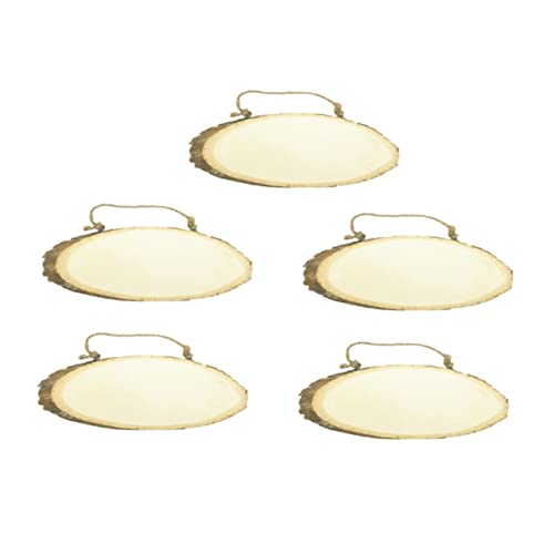 CIMAXIC 5 Stück Teiliges Holzscheiben für DIY Tags Rustikale Dekorationen und Zeltbeschilderung Natürliche Holzscheiben mit Jute Seil für Handwerksprojekte und Hochzeiten CIMAXIC 5 Stück Teiliges Holzscheiben für DIY Tags Rustikale Dekorationen und Zeltbeschilderung Natürliche Holzscheiben mit Jute Seil für Handwerksprojekte und Hochzeiten von CIMAXIC