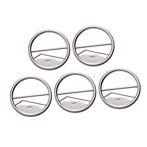 CIMAXIC 5 Stück Verknotet stoffklemmen silberringe Schal-Dekorationen Schal-Accessoires Clip kreisförmige Schalringe elegante Stoffschnallen Accessoires für Partykleidung Legierung Silver CIMAXIC 5 Stück Verknotet stoffklemmen silberringe Schal-Dekorationen Schal-Accessoires Clip kreisförmige Schalringe elegante Stoffschnallen Accessoires für Partykleidung Legierung Silver von CIMAXIC