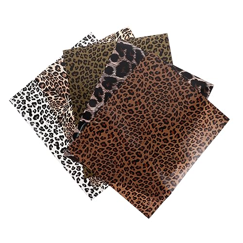 CIMAXIC 5 Stück Vinyl mit Leoparden muster sauf tshirt vinyl films eincremehilfe schublehre Übertragungsband Leoparden-Tapete bügeleisen Vinyl-Transferfolie Transferfolie für Kleidung Pu CIMAXIC 5 Stück Vinyl mit Leoparden muster sauf tshirt vinyl films eincremehilfe schublehre Übertragungsband Leoparden-Tapete bügeleisen Vinyl-Transferfolie Transferfolie für Kleidung Pu von CIMAXIC