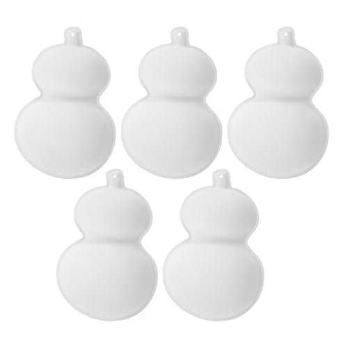 CIMAXIC 5 Stück weiße Papierzellstoffmasken für handbemalte Bastelarbeiten, leere Masken für Kinder, Kunstprojekte, Partys, Cosplay und Karneval von CIMAXIC