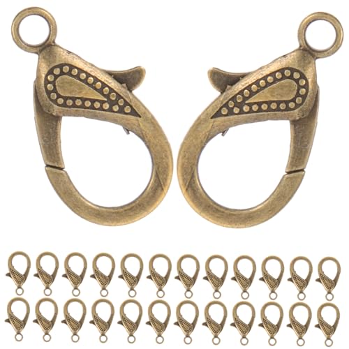 CIMAXIC 50 Stück Großer Karabinerverschluss Etiketten Herstellung Verschlüsse Schließe Hummerschere schmuckwerkzeuge schlüsselkette Schmuck Verschluss schmuck DIY verschluss Zinklegierung von CIMAXIC