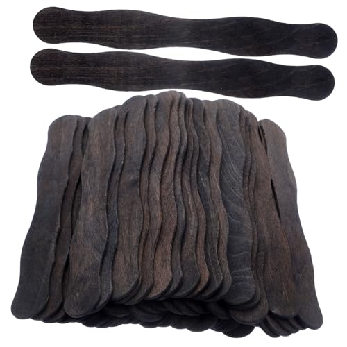 CIMAXIC 50 Stück Holzstabmodellmaterial Bastelstock Lutscherstiel schwarzer am Stiel Große Lutschen klein bunt Stange Lutscherstäbchen zum Basteln Handwerksbedarf Black CIMAXIC 50 Stück Holzstabmodellmaterial Bastelstock Lutscherstiel schwarzer am Stiel Große Lutschen klein bunt Stange Lutscherstäbchen zum Basteln Handwerksbedarf Black von CIMAXIC
