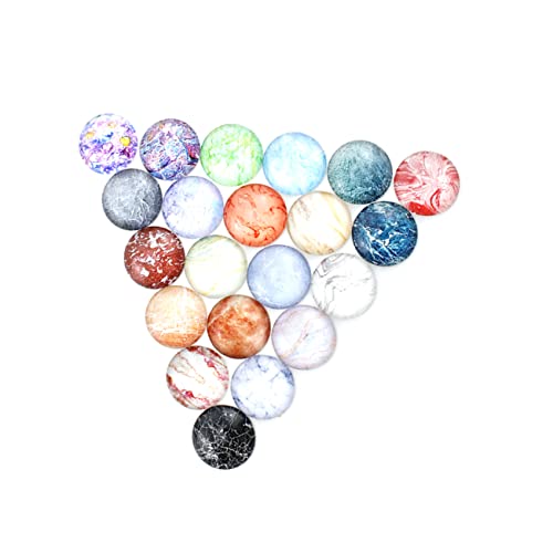 CIMAXIC 50 Stück Schmuckmaterial selber machen Steine ​​für die Schmuckherstellung Cabochon Perlen für Schmuckhersteller Dekorativ Edelstein-Aufkleber glas aufkleber runder Aufkleber von CIMAXIC