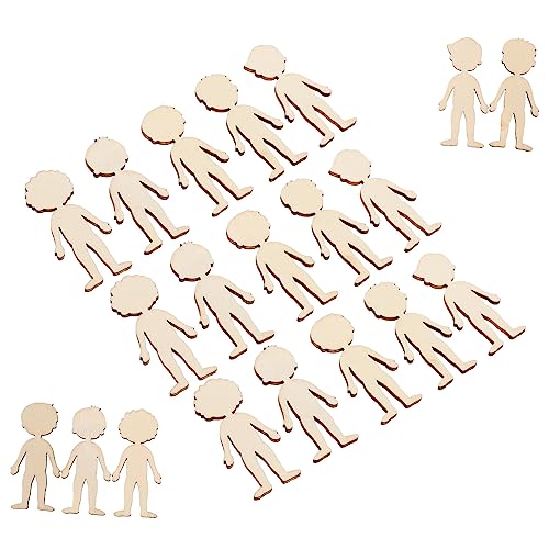 CIMAXIC 50 Stück Unbehandelte Holzfigur Ausstechformen für Diy Bastelprojekte Holzschneider für Jungen Gestalten im Kindergarten CIMAXIC 50 Stück Unbehandelte Holzfigur Ausstechformen für Diy Bastelprojekte Holzschneider für Jungen Gestalten im Kindergarten von CIMAXIC