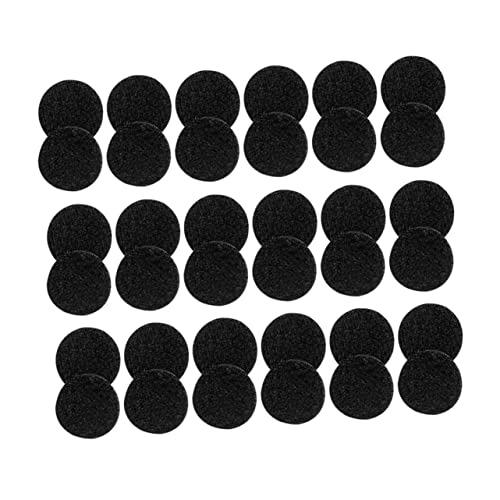 CIMAXIC 500 Paare runde Aufkleber hängend Klebeband Streifen Punkte mit Klebstoff Registerkarten klebrig bastelzeug klebepunkte Montageband Klettband Klettverschlusspunkte Black von CIMAXIC