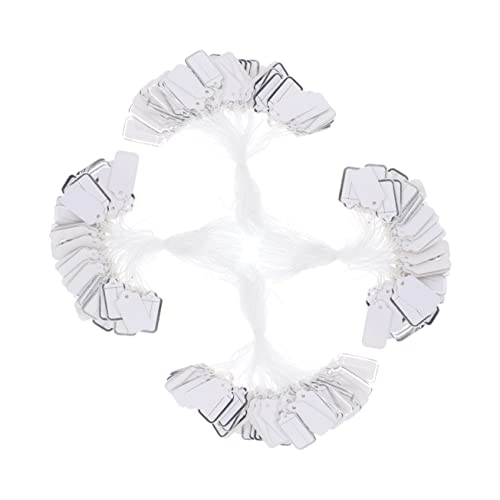 CIMAXIC 500 Stück Preisschild klebrige dekorative Etiketten Kleidung Halsketten -Tags entfernbare Etiketten Stichworte Schlüssel Schmuckanhänger Preisetiketten für Schmuck aufkleber Weiß von CIMAXIC