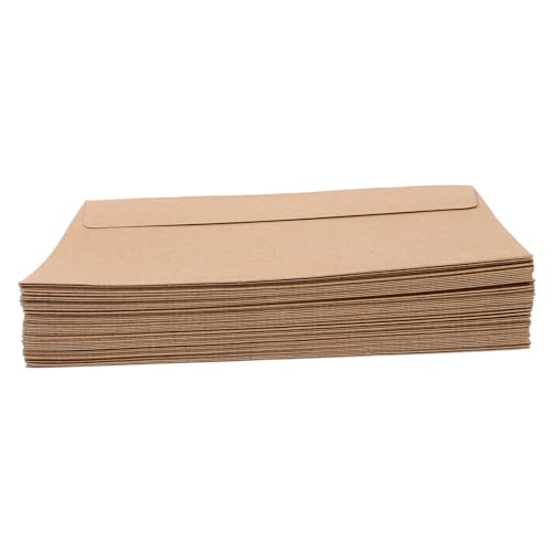 CIMAXIC 50Stücke Hochzeitsumschläge aus Kraftpapier Selbstklebende Leere Einladungskarten für DIY Hochzeiten Format für Grußkarten und Einladungen von CIMAXIC