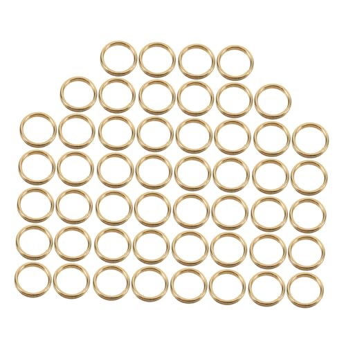 CIMAXIC 50Stücke Teiliges Runde Spaltring Set Metall Doppelschlaufige Schlüsselanhänger für Schmuckherstellung DIY Projekte und Kunsthandwerk und Vielseitig Einsetzbar von CIMAXIC