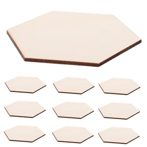 CIMAXIC 50Stücke Unbehandelte Sechseckige Holzausschnitte Naturholz für DIY Bastelprojekte zum Bemalen und Dekorieren für Moderne Wand und Heimdekorationen CIMAXIC 50Stücke Unbehandelte Sechseckige Holzausschnitte Naturholz für DIY Bastelprojekte zum Bemalen und Dekorieren für Moderne Wand und Heimdekorationen von CIMAXIC