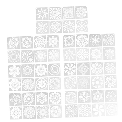 CIMAXIC 56 Stück Zeichenvorlagen mandala schablonen Kunsthandwerk Dekoration Zeichnen mit Vorlagen DIY Mandalasteine malen für Schablonen aushöhlen Schablonen zum Zeichnen von Mode Weiß CIMAXIC 56 Stück Zeichenvorlagen mandala schablonen Kunsthandwerk Dekoration Zeichnen mit Vorlagen DIY Mandalasteine malen für Schablonen aushöhlen Schablonen zum Zeichnen von Mode Weiß von CIMAXIC