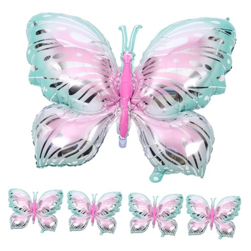CIMAXIC 5St Schmetterlingsballon aus Aluminiumfolie Geburtstags-Ballonbogen-Kit neutrale Luftballons party partyknaller Luftballons-Dekorationsparty Schmetterlingsballons CIMAXIC 5St Schmetterlingsballon aus Aluminiumfolie Geburtstags-Ballonbogen-Kit neutrale Luftballons party partyknaller Luftballons-Dekorationsparty Schmetterlingsballons von CIMAXIC