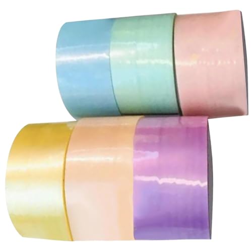 CIMAXIC 6 Rollen Bunte Dekompressionsbänder Klebeband für DIY Ballspiele Stressabbauendes Sicher und Praktisch Geeignet für Erwachsene von CIMAXIC