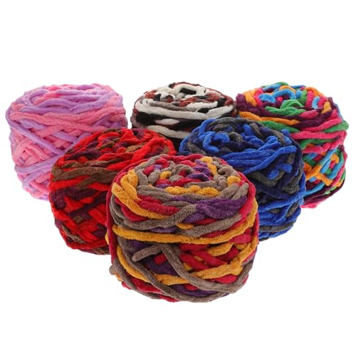 CIMAXIC 6 Rollen Chunky Garn für Stricken und Häkeln Acrylwolle für Schals Mützen Decken und Diy Projekte Weich und Langlebig für Handarbeiten CIMAXIC 6 Rollen Chunky Garn für Stricken und Häkeln Acrylwolle für Schals Mützen Decken und Diy Projekte Weich und Langlebig für Handarbeiten von CIMAXIC