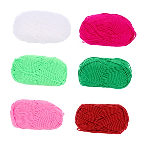 CIMAXIC 6 Rollen Milch-Baumwoll-Garn für Baumwollgarn variieren Strickwolle Stricken Weiß farbig klobig dochtwolle Wolllinie Handstrickgarn Haushaltswolle gewebte Baumwolle Garn aus Wolle CIMAXIC 6 Rollen Milch-Baumwoll-Garn für Baumwollgarn variieren Strickwolle Stricken Weiß farbig klobig dochtwolle Wolllinie Handstrickgarn Haushaltswolle gewebte Baumwolle Garn aus Wolle von CIMAXIC