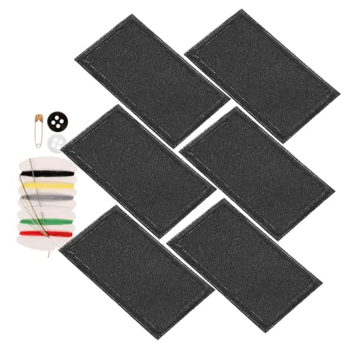 CIMAXIC 6 Stück Eisen Patches für Kleidung Schwarze Rechteckige Applikationen zur Reparatur von Jeans Jacken Schuhen und Taschen für Diy Projekte Dekoration CIMAXIC 6 Stück Eisen Patches für Kleidung Schwarze Rechteckige Applikationen zur Reparatur von Jeans Jacken Schuhen und Taschen für Diy Projekte Dekoration von CIMAXIC
