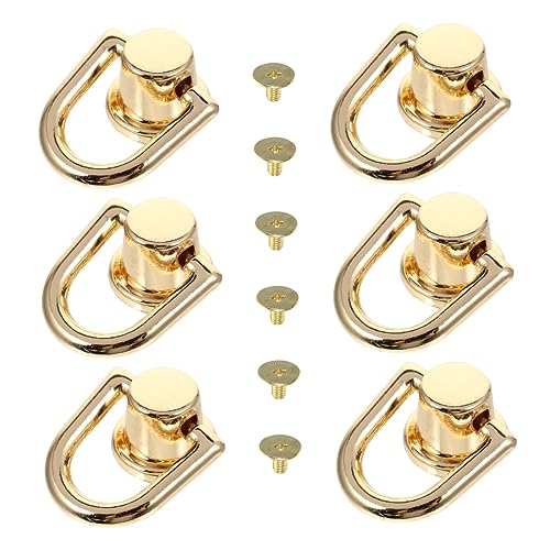 6 Stücke Tasche Gepäck D Schnalle D Schnalle Drehbare Karabinerhaken Clips D Ringe Für Taschen Nieten Handwerk Zubehör von CIMAXIC