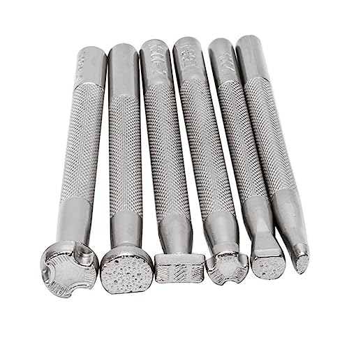 CIMAXIC 6 Stück Leder-Gravur-Druck werkzeuge Bausätze Handwerk Briefmarken lederbearbeitung werkzeug Lederbearbeitungswerkzeug Carving-Druckwerkzeug Ledergravurform legierter Stahl Silver CIMAXIC 6 Stück Leder-Gravur-Druck werkzeuge Bausätze Handwerk Briefmarken lederbearbeitung werkzeug Lederbearbeitungswerkzeug Carving-Druckwerkzeug Ledergravurform legierter Stahl Silver von CIMAXIC