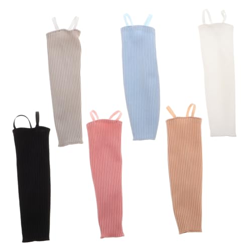 CIMAXIC 6 Stück Puppen -Dressingrock Puppenaccessoires sind: Puppen Kleidung einfach wechseln Puppenkleid Set Spielzeugkleidung Zubehör für Puppenkostüme Zubehör für Babypuppen Stricken von CIMAXIC