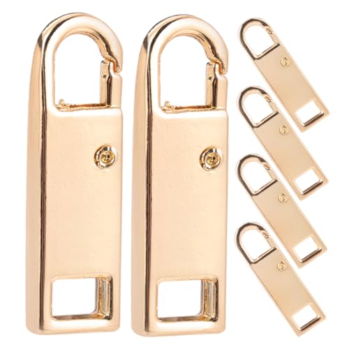 CIMAXIC 6 Stück Teiliges Zipper Pulls Metall Ersatzteile für Reißverschlüsse für Taschen Koffer Kleidung Goldfarben Langlebig und Einfache DIY Reparatur CIMAXIC 6 Stück Teiliges Zipper Pulls Metall Ersatzteile für Reißverschlüsse für Taschen Koffer Kleidung Goldfarben Langlebig und Einfache DIY Reparatur von CIMAXIC