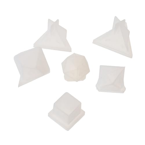 CIMAXIC 6 Stück Würfelform bastel materialien trockenblüten playtime gießformen silikonmuffinformen Herstellung Schlüssel für -DIY-Werkzeug Würfelwerkzeug herstellen Kieselgel von CIMAXIC