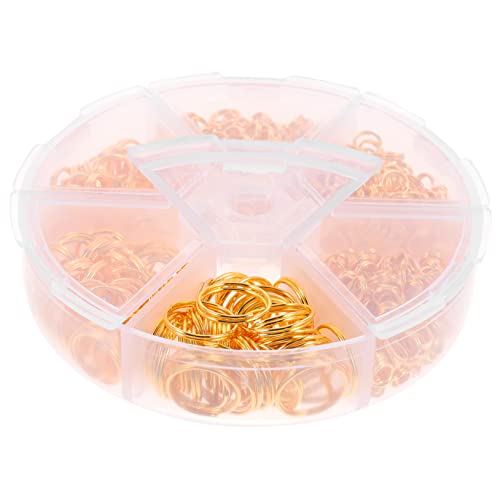CIMAXIC 690Stücke Doppelschichtige Eisen Schlüsselringe Hochwertige Sprungringe für DIY Schmuckherstellung Goldfarben für und Armbänder CIMAXIC 690Stücke Doppelschichtige Eisen Schlüsselringe Hochwertige Sprungringe für DIY Schmuckherstellung Goldfarben für und Armbänder von CIMAXIC