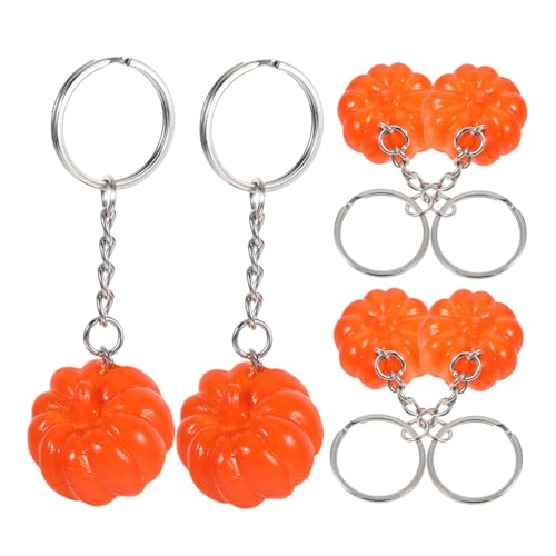 CIMAXIC 6Stücke Halloween Schlüsselanhänger Kürbis Design Dekorativer Schlüsselanhänger Für Taschen Langlebig Und Leicht Für Halloween Und Partys von CIMAXIC