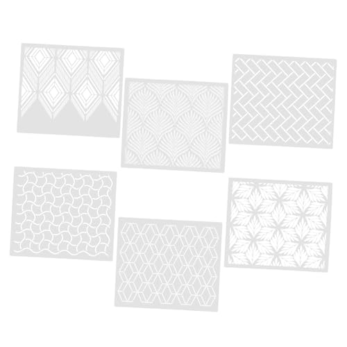 CIMAXIC 6Stücke Teiliges Backmalerei Schablonen für Kuchen Dekoration Weizenmuster Vorlagen für Tortengestaltung für DIY Backprojekte und Weihnachtsdekoration CIMAXIC 6Stücke Teiliges Backmalerei Schablonen für Kuchen Dekoration Weizenmuster Vorlagen für Tortengestaltung für DIY Backprojekte und Weihnachtsdekoration von CIMAXIC