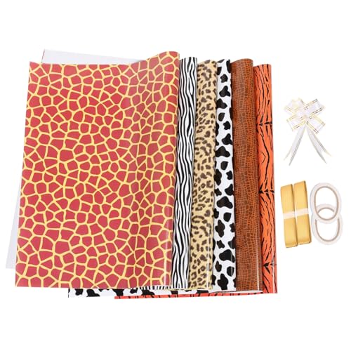 CIMAXIC 6blätter Tiermuster Geschenkpapier Verpackungspapier Für Geschenke Blumensträuße Und Diy-projekte Dekoratives Geschenkpapier Für Geburtstage Und Partys von CIMAXIC