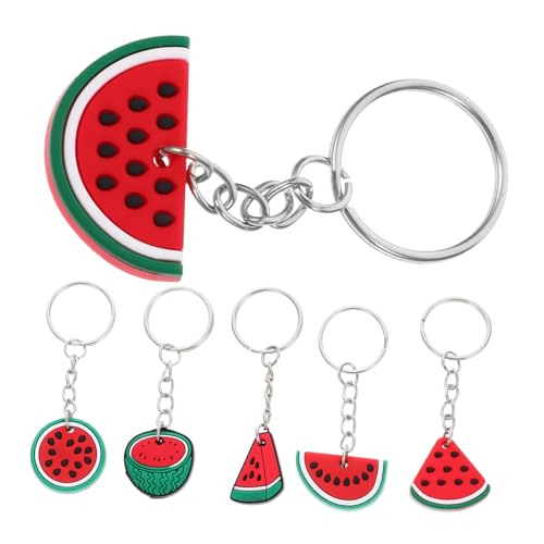 CIMAXIC 6Stücke Wassermelonen Schlüsselanhänger Charm Schlüsselring Dekoration für Schlüssel und Partygeschenk Fruchtdesign aus Hochwertigem Material CIMAXIC 6Stücke Wassermelonen Schlüsselanhänger Charm Schlüsselring Dekoration für Schlüssel und Partygeschenk Fruchtdesign aus Hochwertigem Material von CIMAXIC