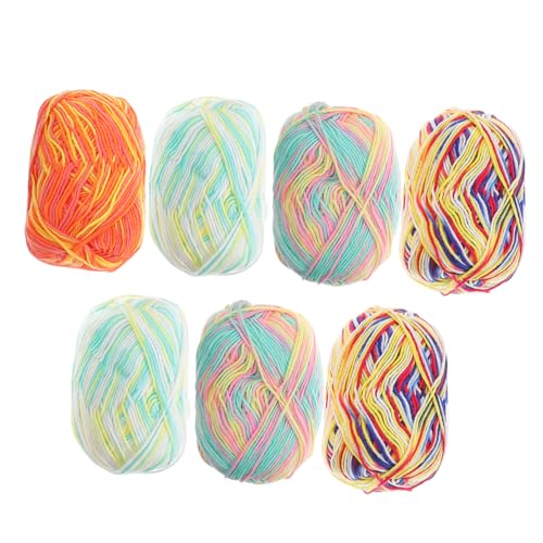 CIMAXIC 7 Stück Strickgarn Babygarn Baumwollgarn klobig Schüttgut weiches Garn Baumwolle scarf -kuscheldecke hand knitting Wollmischung knitting wool Milch-Baumwoll-Garn Häkelgarn CIMAXIC 7 Stück Strickgarn Babygarn Baumwollgarn klobig Schüttgut weiches Garn Baumwolle scarf -kuscheldecke hand knitting Wollmischung knitting wool Milch-Baumwoll-Garn Häkelgarn von CIMAXIC