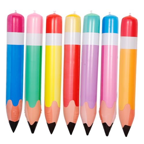 CIMAXIC 7 Stück Teiliges Riesige Aufblasbare Bleistifte Bunte PVC Deko für Schulanfang Klassenzimmer und Partys Langlebige und Vielseitige Hängende Dekorationen Neonfarben CIMAXIC 7 Stück Teiliges Riesige Aufblasbare Bleistifte Bunte PVC Deko für Schulanfang Klassenzimmer und Partys Langlebige und Vielseitige Hängende Dekorationen Neonfarben von CIMAXIC