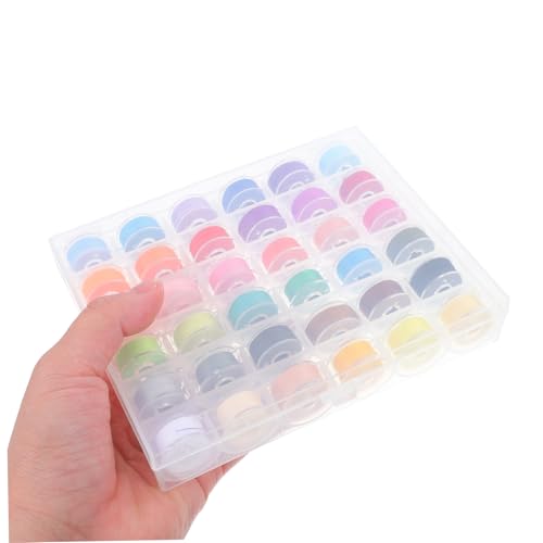 CIMAXIC 72 Stück Farben für Nähmaschinen Polyester Yards Spulen für Anfänger Vielseitige Diy Projekte Stickgarn für Kreative Designs von CIMAXIC