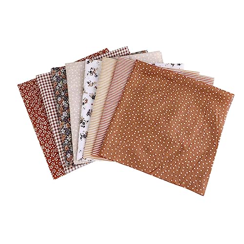 CIMAXIC 8 Stück Blatt Patchwork -Kombination Nähen Zubehör für Patchwork-Quilten gesteppter Stoff trimmen Patch-Steppstoffe aus Baumwolle Baumwollstoffquadrate quilt stoff quadrate Kaffee CIMAXIC 8 Stück Blatt Patchwork -Kombination Nähen Zubehör für Patchwork-Quilten gesteppter Stoff trimmen Patch-Steppstoffe aus Baumwolle Baumwollstoffquadrate quilt stoff quadrate Kaffee von CIMAXIC