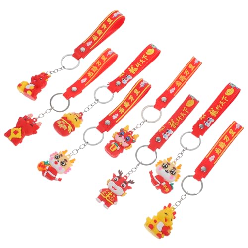 CIMAXIC 8 Stück Drachen-schlüsselanhänger-dekoration Kammerdiener Ring Kette Plüsch Taschenhängeldeverzierungen Anhänger Zum Aufhängen Einer Tasche Drachen-geldbörsenanhänger Kieselgel CIMAXIC 8 Stück Drachen-schlüsselanhänger-dekoration Kammerdiener Ring Kette Plüsch Taschenhängeldeverzierungen Anhänger Zum Aufhängen Einer Tasche Drachen-geldbörsenanhänger Kieselgel von CIMAXIC