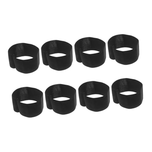 CIMAXIC 8 Stück Elastische Schwarze Armbänder für Gedenken und bei Sport und Fitnessaktivitäten Verstellbar für Teamsportarten Wie Fußball Hockey und Rugby von CIMAXIC