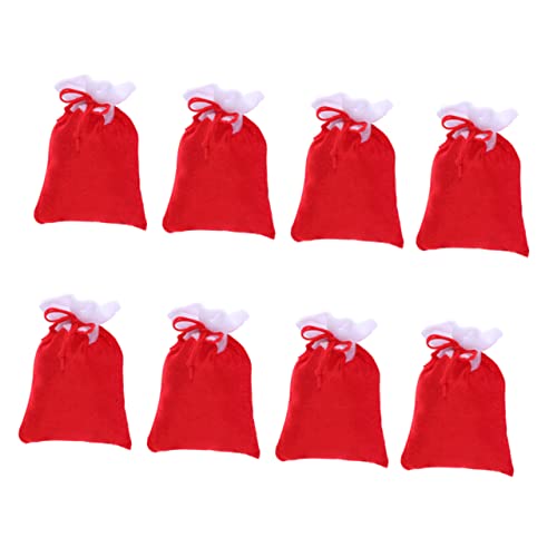 CIMAXIC Weihnachts Geschenkbeutel 8 Stück Süßigkeiten-aufbewahrungsbeutel Geschenktüten Für Verpackung Weihnachten Hängedeko Für Weihnachtsbaum von CIMAXIC