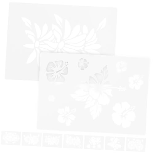 CIMAXIC 9 Blätter Botanische Blumenvorlage Nummer Schablone große Zahl Schablonen decoratiuni craciun schablonen für wandbemalung Pflanzen malen Schimmel Pflanzen Schablonen das Haustier von CIMAXIC