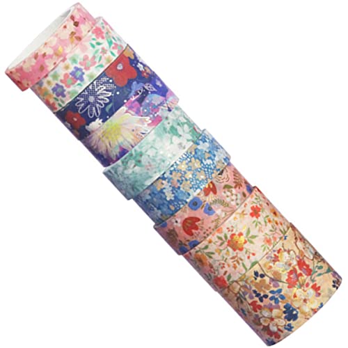CIMAXIC 9 Rollen Washi-Tape Blumenband Streifen Natur farbig bunt papierklebeband washi+-+tape DIY Washi Tape aufkleber dekorative Washi-Klebebänder Washi Tape mit Blumenmuster DIY-Bänder CIMAXIC 9 Rollen Washi-Tape Blumenband Streifen Natur farbig bunt papierklebeband washi+-+tape DIY Washi Tape aufkleber dekorative Washi-Klebebänder Washi Tape mit Blumenmuster DIY-Bänder von CIMAXIC