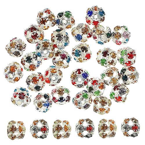 CIMAXIC 90 Stück Teiliges Diy Schmuckperlen Silberfarbene Strass Abstandshalter Perlen für Armbänder Halsketten Bastelperlen zum Auffädeln Vielseitig Verwendbar CIMAXIC 90 Stück Teiliges Diy Schmuckperlen Silberfarbene Strass Abstandshalter Perlen für Armbänder Halsketten Bastelperlen zum Auffädeln Vielseitig Verwendbar von CIMAXIC