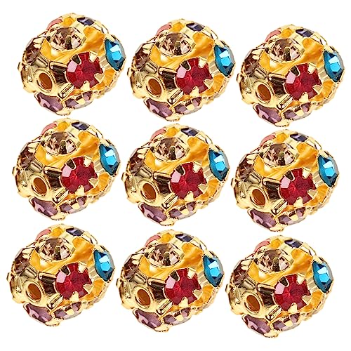 CIMAXIC 90 Stück Teiliges Goldfarbener Strass Abstandshalter Perlen für Schmuckherstellung Diy Bastelperlen für Armbänder Halsketten Vielseitige Leichte Dekorationen CIMAXIC 90 Stück Teiliges Goldfarbener Strass Abstandshalter Perlen für Schmuckherstellung Diy Bastelperlen für Armbänder Halsketten Vielseitige Leichte Dekorationen von CIMAXIC