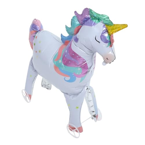 CIMAXIC Einhorn Ballon mit Rädern Dekorativer Folienballon für Mottopartys Stabiler Stehender Ballon Geburtstagsdeko für Lebendig und Realistisch für Unvergessliche Feiern CIMAXIC Einhorn Ballon mit Rädern Dekorativer Folienballon für Mottopartys Stabiler Stehender Ballon Geburtstagsdeko für Lebendig und Realistisch für Unvergessliche Feiern von CIMAXIC