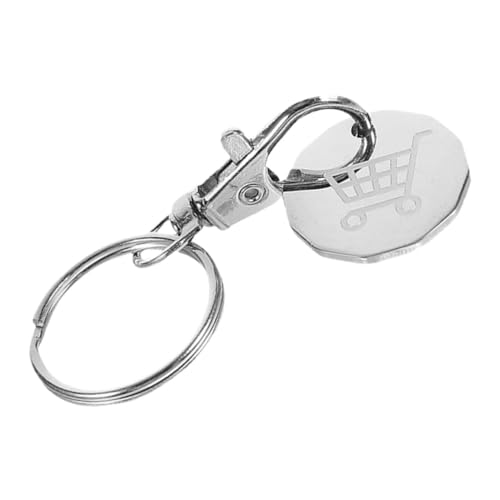 CIMAXIC Einkaufswagenchip Schlüsselanhänger Abnehmbarer Einkaufschip Für Einkaufswagen Silberner Schlüsselring Praktischer Trolley Token Anhänger CIMAXIC Einkaufswagenchip Schlüsselanhänger Abnehmbarer Einkaufschip Für Einkaufswagen Silberner Schlüsselring Praktischer Trolley Token Anhänger von CIMAXIC