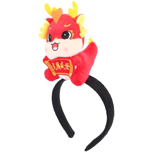 CIMAXIC Glückverheißendes Stirnband Für Das Jahr Des Drachen Plüschdrache Maskottchen Kopfbedeckung Drache Stofftier Drachenkostüm Drachenohren Amor Anhänger Figur Stirnbänder CIMAXIC Glückverheißendes Stirnband Für Das Jahr Des Drachen Plüschdrache Maskottchen Kopfbedeckung Drache Stofftier Drachenkostüm Drachenohren Amor Anhänger Figur Stirnbänder von CIMAXIC