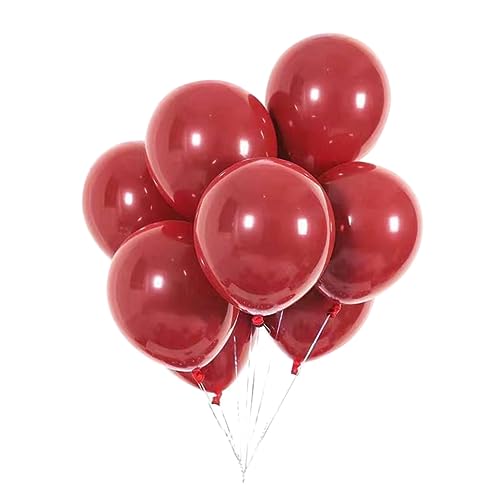 CIMAXIC Granatrote Latexluftballons Romantische Hochzeits Und Partyd Decoration Hochzeitsraum Ballons Für Bankette Und Feierlichkeiten Geschenkideen von CIMAXIC