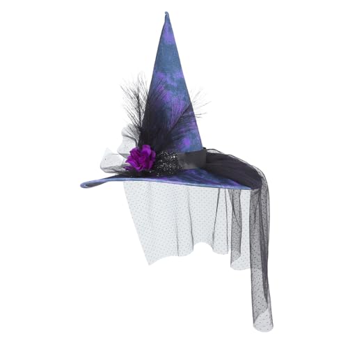 CIMAXIC Halloween Hexenhut Kunstblumen Dekoration Hüte Cosplay Zubehör Herren Cosplay CIMAXIC Halloween Hexenhut Kunstblumen Dekoration Hüte Cosplay Zubehör Herren Cosplay von CIMAXIC
