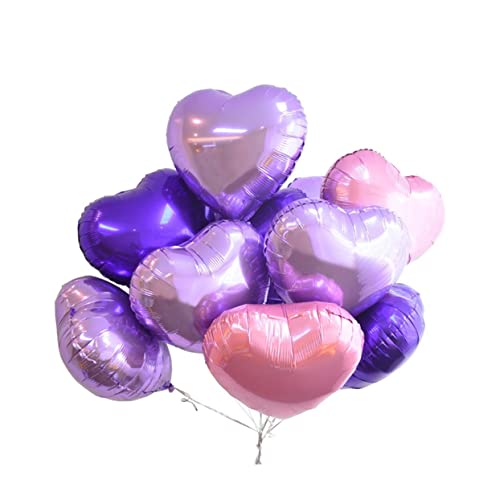 CIMAXIC Herzförmige Folienballons Für Valentinstag Hochzeit Und Jubiläum Rosa Und Helllila Je Dekoration Für Romantische Feiern CIMAXIC Herzförmige Folienballons Für Valentinstag Hochzeit Und Jubiläum Rosa Und Helllila Je Dekoration Für Romantische Feiern von CIMAXIC