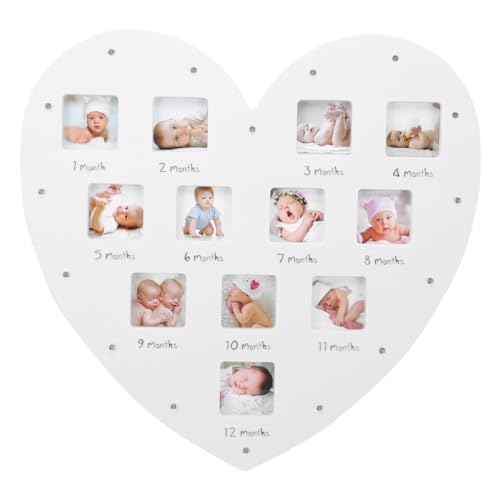 CIMAXIC Herzförmiger Wachstumsrekord-fotorahmen Für 12 Monate Zum Aufhängen Mit Licht Leuchtender Bilderrahmen Für Babyfotos CIMAXIC Herzförmiger Wachstumsrekord-fotorahmen Für 12 Monate Zum Aufhängen Mit Licht Leuchtender Bilderrahmen Für Babyfotos von CIMAXIC