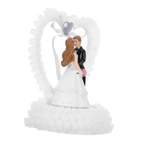 CIMAXIC Hochzeitstorte Topper aus Harz Romantische und Figur Hochzeitsdeko für Torte und für Verlobung und Hochzeit CIMAXIC Hochzeitstorte Topper aus Harz Romantische und Figur Hochzeitsdeko für Torte und für Verlobung und Hochzeit von CIMAXIC
