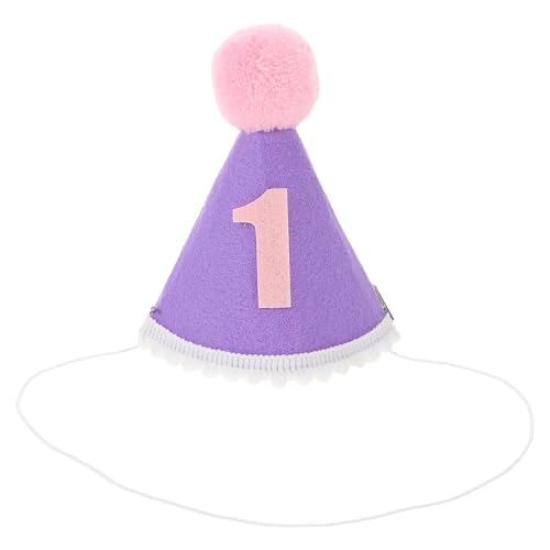 CIMAXIC Kegelhut zum ersten Geburtstag, Filz, Krone für ein Jahr, Kopfbedeckung für die 1. Geburtstagsparty, Foto-Requisiten für Babyparty, Partydekorationen CIMAXIC Kegelhut zum ersten Geburtstag, Filz, Krone für ein Jahr, Kopfbedeckung für die 1. Geburtstagsparty, Foto-Requisiten für Babyparty, Partydekorationen von CIMAXIC