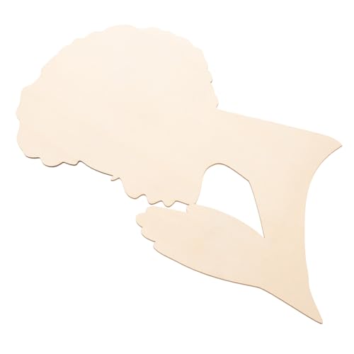 CIMAXIC Mädchen Hackschnitzel Kunst Ornamente Mütter Diva Tür home decor wohnungseinrichtung home dekoration holzschnitzerei bastelset leere Holzscheiben Massivholzplatten Beige von CIMAXIC